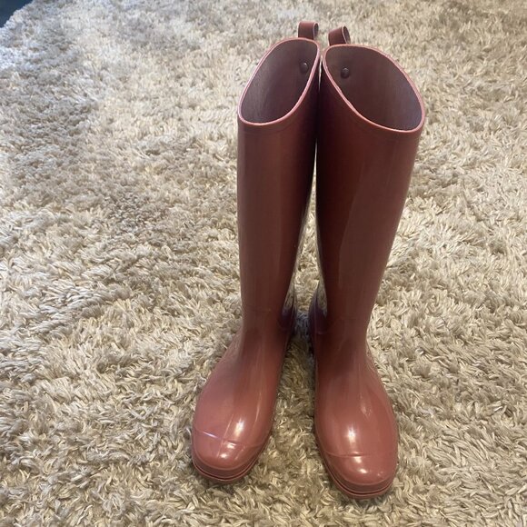 Tall Waterproof Rain Boots in Hawthorn Red - Picture 5 of 6